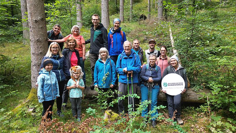Wald der Zukunft Führung in Bischofshofen 2025 mit Stefan Merkinger (c) oebf/Merkinger