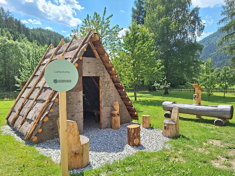 Laftenhütte am Forstbetriebsstandort Gußwerk (c) oebf