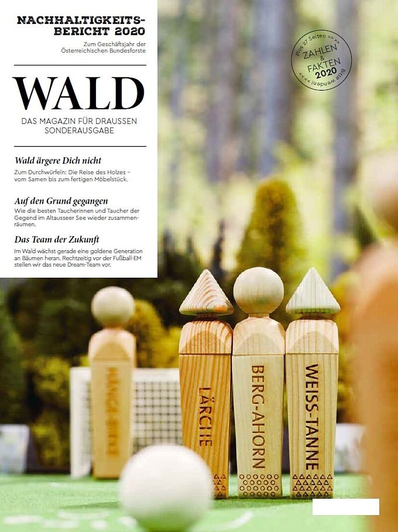 Cover des ÖBf-Nachhaltigkeitsbericht zum Geschäftsjahr 2020 (c) ÖBf Cover des ÖBf-Nachhaltigkeitsbericht zum Geschäftsjahr 2020 (c) ÖBf
