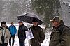 Thomas Kranabitl, Revierleiter im ÖBf-Forstrevier Altaussee, berichtet von Maßnahmen zur Förderung von Auerwild. Foto: ÖBf/M. Marschnig