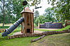 Spielturm im Naturerlebnisgelände beim Schloss Eckartsau (c) ÖBf-Archiv/F. Helmrich