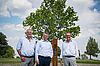 v.l.n.r: Gerhard Heilingbrunner, Geschäftsführer Kuratorium Wald, ÖBf-Vorstände Georg Schöppl und Rudolf Freidhager