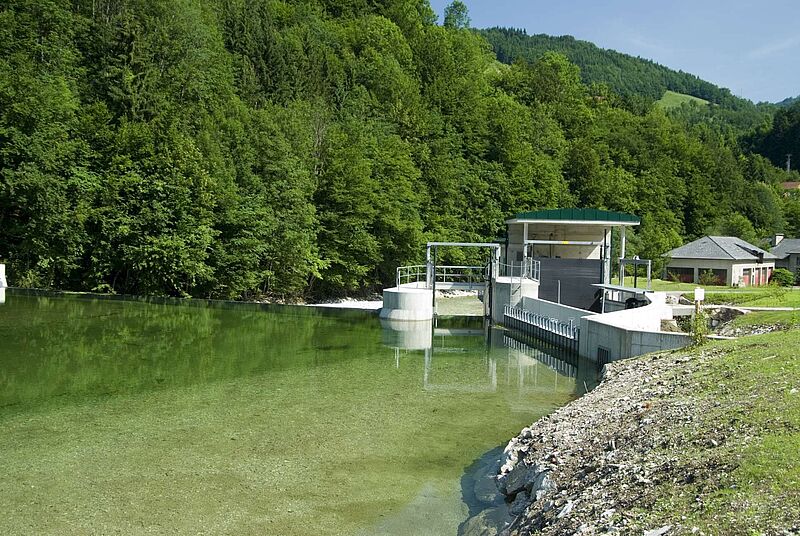Kleinwasserkraftwerk Schallau, Wehranlage Foto: ÖBf / Thomas Aichinger