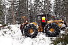Schlepper im Schnee