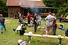 Foto zeigt SchülerInnen des SPZ an der Grillstelle (Credit: ÖBf/G.Waiss)