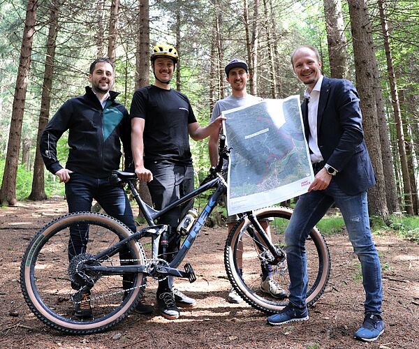 Spatenstich für neuen Bike-Trail im Westen von Innsbruck