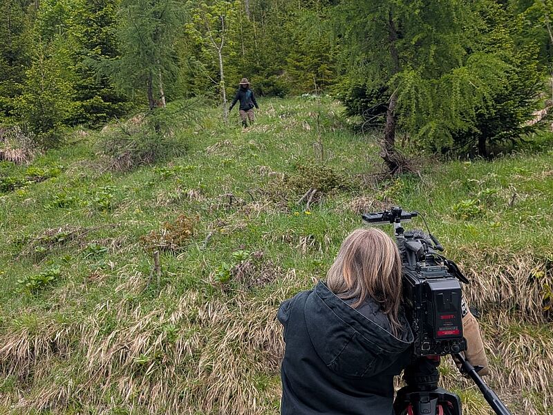 Dreharbeiten im Forstrevier Blühnbach (c) ÖBf