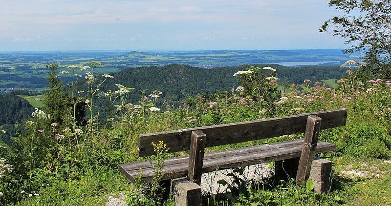 Aussichtsplatz am WohlfühlWeg am Gaisberg // Foto: Naturfreunde