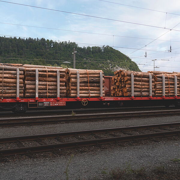 Holztransport auf Schiene: Bundesforste und ÖBB Rail Cargo Group setzen digitale Maßstäbe in der Bahnlogistik