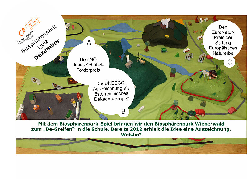 Welche Auszeichnung erhielt das Biosphärenpark-Spiel 2012?