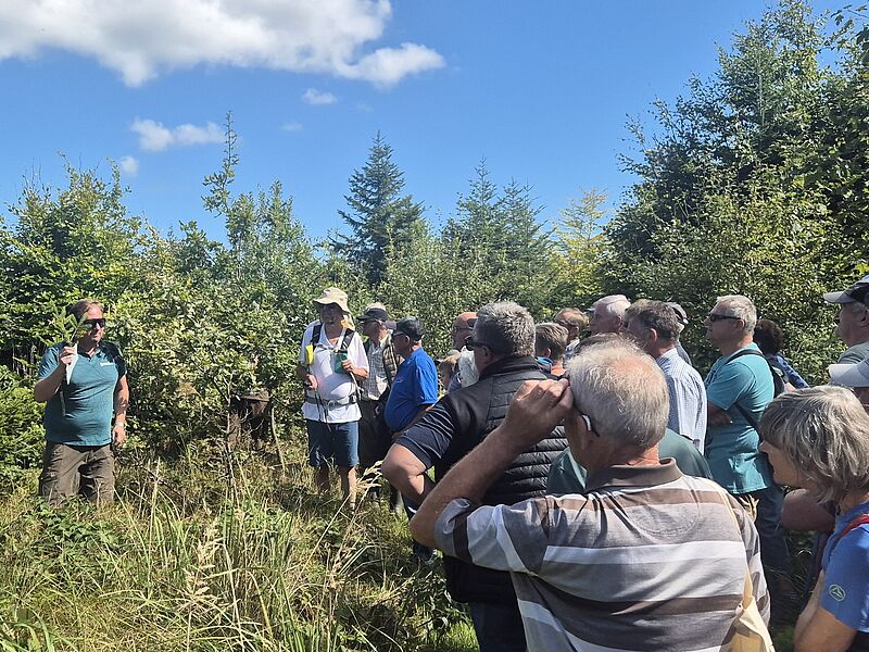 Förster Matthias Berger bei der Führung durch den Kobernaußerwald (c) ÖBf