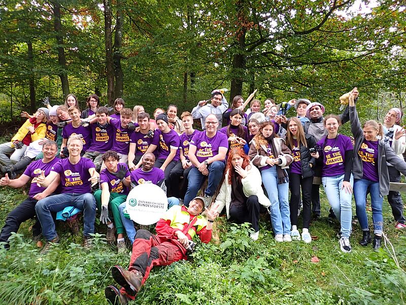 Gruppenfoto mit allen Schüler*innen, die sich an der Aktion beteiligt haben (c) Erzdiözese Salzburg