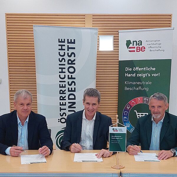 Strategische Partnerschaft zwischen Österreichische Bundesforste AG und Klimaschutzministerium für nachhaltige Beschaffung