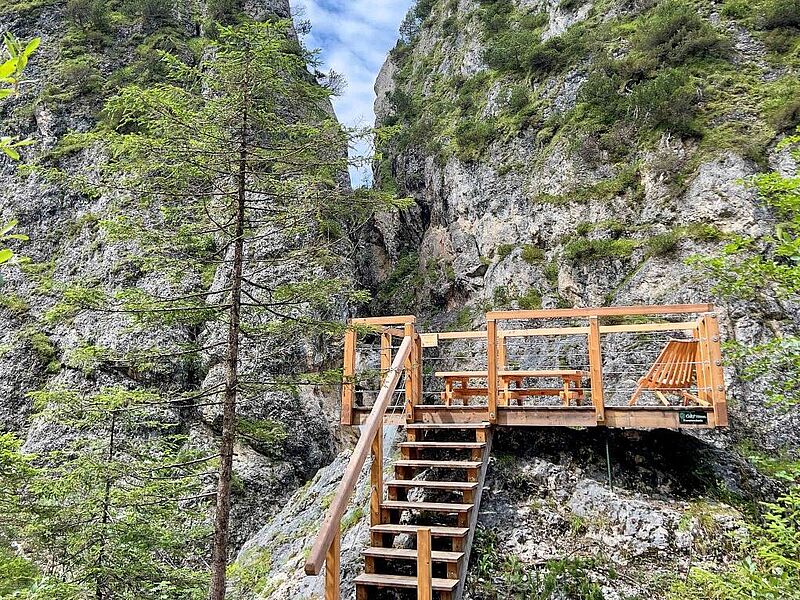 Neu errichteter Kraftplatz im ÖBf-Forstrevier Steinberg am Rofan (c) Achensee Tourismus