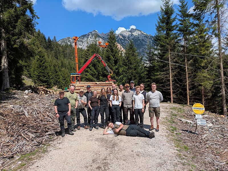 Schwedische Forststudent*innen zu Besuch im ÖBf-Forstrevier Hallstatt (c) ÖBf/Simon Holzer