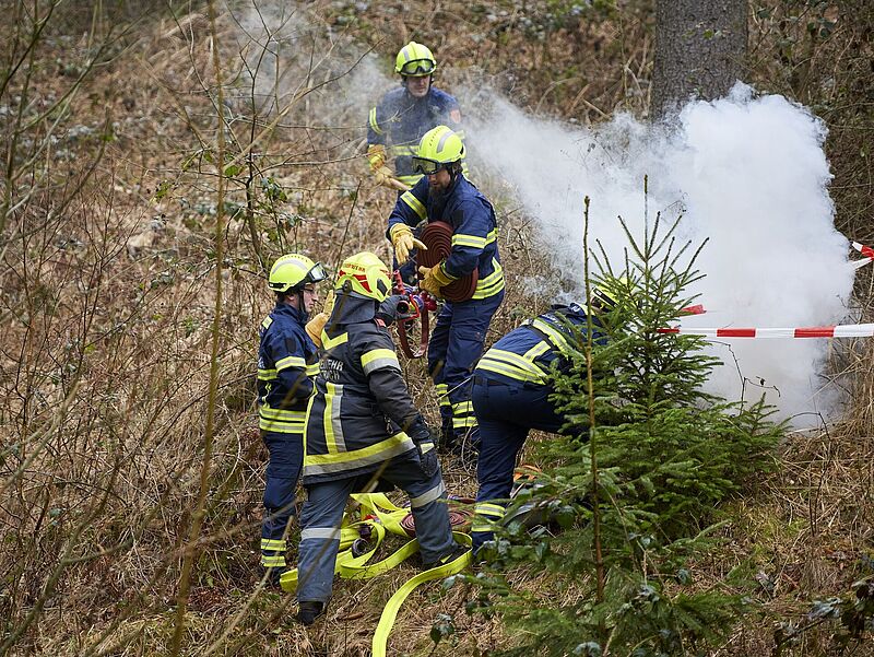 Waldbrandübung im ÖBf-Forstrevier Weißenkirchen (NÖ) © ÖBf/M. Skopal