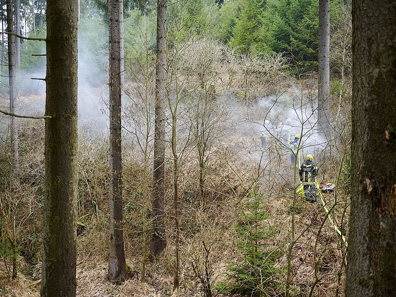 Waldbrandübung im ÖBf-Forstrevier Weißenkirchen (NÖ) © ÖBf/M. Skopal