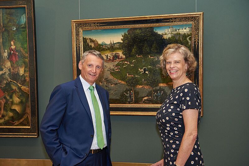 Schöppl und Haag in der Gemäldegalerie (c) KHM/Alexander Rosoli Schöppl und Haag in der Gemäldegalerie