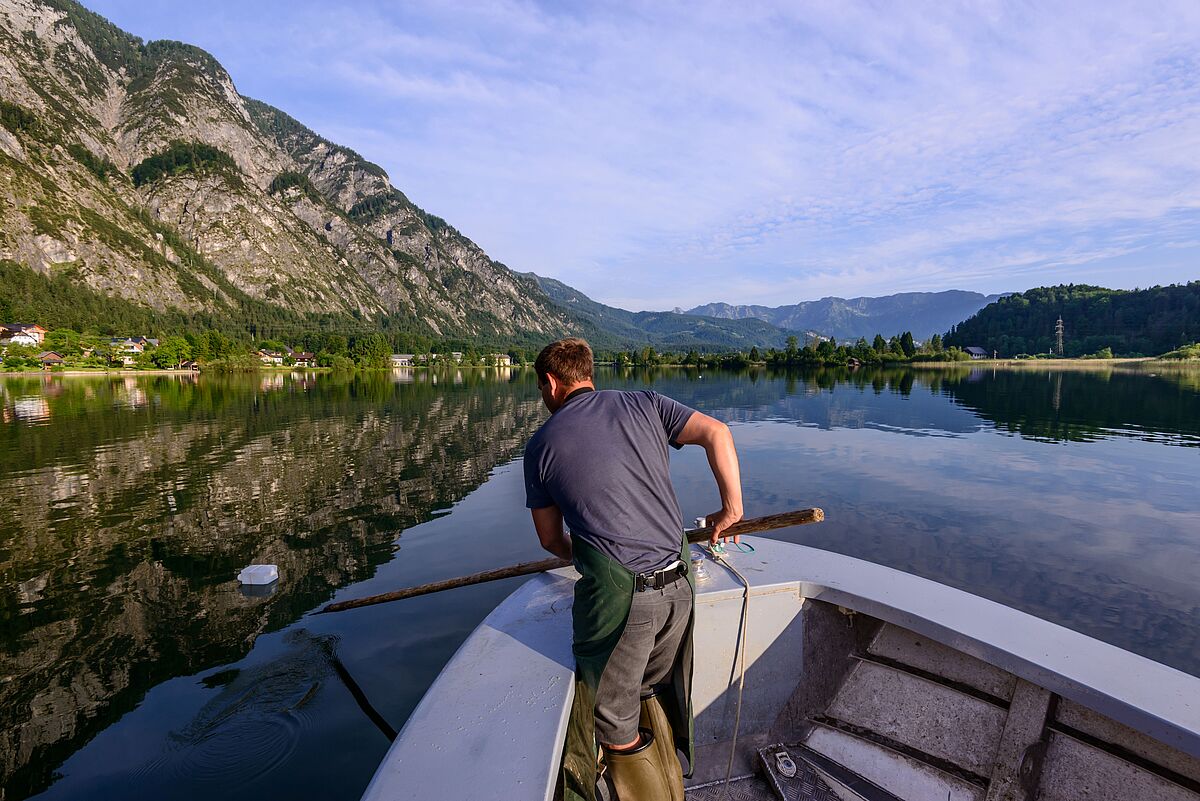 Fischer auf dem Hallstätter See (c) ÖBf-Archiv/W. Simlinger