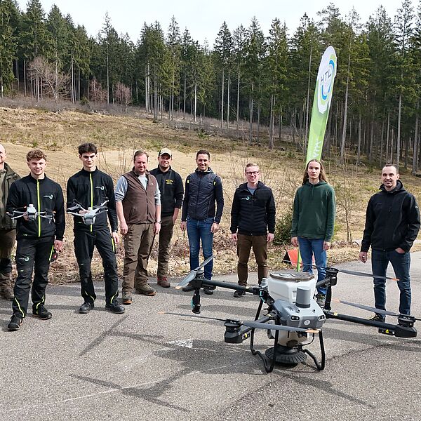 Drohnen im Einsatz für den Wald der Zukunft