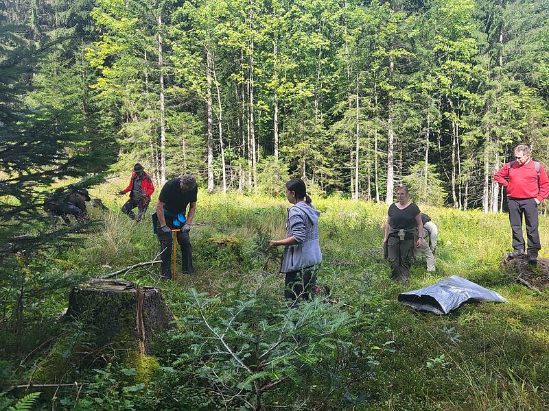 Baumpflanzung bei der Führung in Rosenau (c) ÖBf