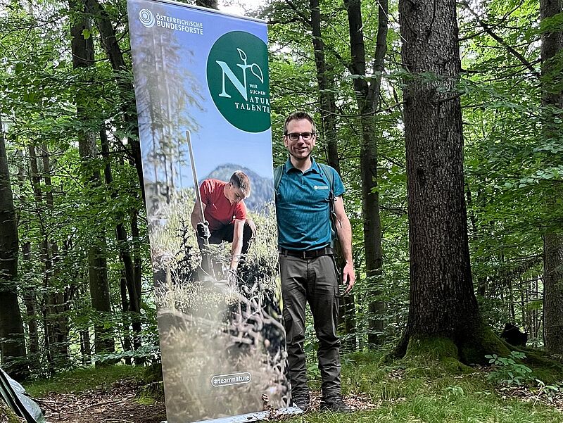Wald der Zukunft Führung in Bischofshofen 2025 mit Stefan Merkinger (c) oebf/Merkinger