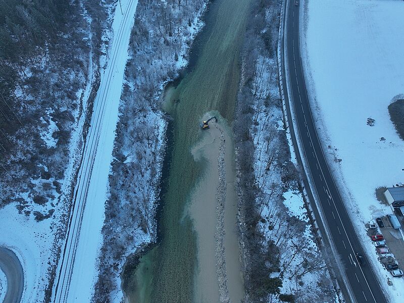 Revitalisierung von Laichplätzen an der Traun (c) X. Wimmer